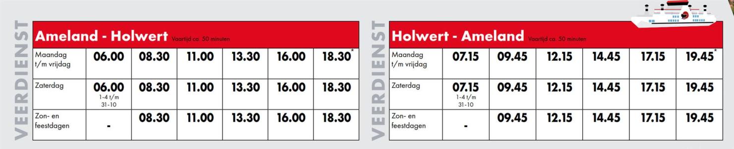 Fahrplan Fähre 2025